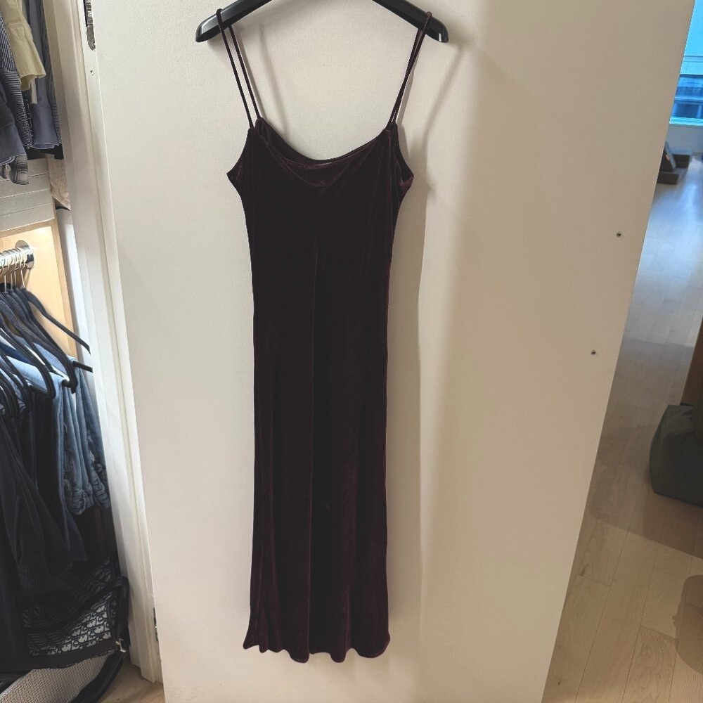 Theory Velvet Slip Dress